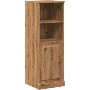 Buffet bahut commode armoire meuble de rangement organisateur cuisine salle de s&eacute;jour salon haut artisanal 36 x 35,5 x 103,5 cm bois d'ing&eacute;nierie