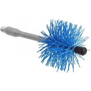 Hérisson de ramonage en nylon axe flexible 80 mm.