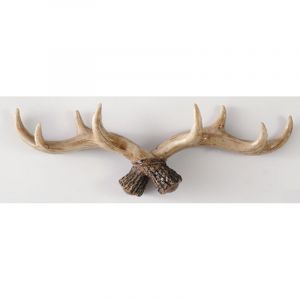 D&eacute;coration murale en bois de cerf r&eacute;tro, porte-manteau, d&eacute;coration murale d'entr&eacute;e de magasin de v&ecirc;tements, cl&eacute; murale, crochet de d&eacute;coration en bois