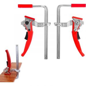 Serre Joint Rail de Guidage 160x60mm,Serre Joint &agrave; Levier de Table &agrave; Cliquet,Pince de Table &agrave; Cliquet pour le Pon&ccedil;age et la Coupe de Pr&eacute;cision, 2
