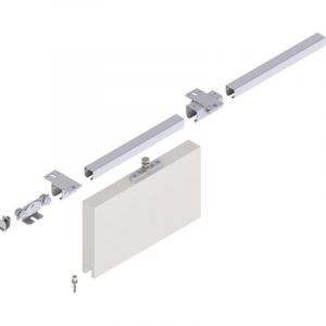 Helm - Erweiterungsset Schiebetorgarnitur Pro 100 Decke blau verz.L.2000mm