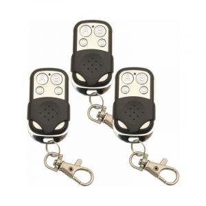 3 pi&egrave;ces 433.92Mhz Universel Copie Sans Fil T&eacute;l&eacute;commande Porte-cl&eacute;s &Eacute;metteur rf pour Clone Porte De Garage Ouvre-porte 433Mhz Duplicateur