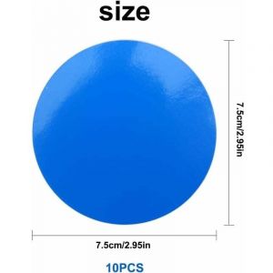 10 Pi&egrave;Ce Rustine Piscine sous l'eau Gonflable pour Spa Matelas Piscine Bouee, PVC Kit Reparation Liner Piscine Matelas Gonflable Tente, Colle pour