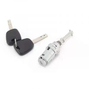 Serrure de porte gauche, cylindre, 2 cl&eacute;, Convient pour le cylindre de serrure de porte Citro&euml;n C2 C3 cylindre de serrure de porte triomphal pi&egrave;ces