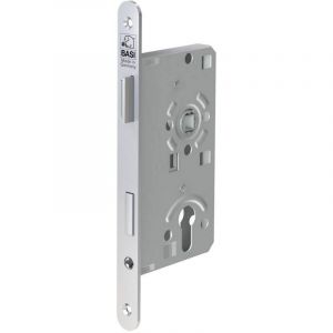 Basi 9250-5522 Serrure de porte de chambre &agrave; ins&eacute;rer argent R501451