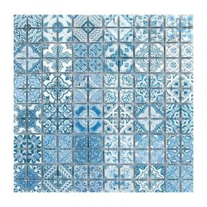 Mosa&iuml;que Travertin D&eacute;cor&eacute; Tanger 23x23mm