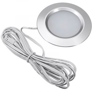 Plafonnier encastr&eacute; rond et fin pour camping-car, 12V, 12LED, pour camping-car, bateau, &eacute;clairage int&eacute;rieur avec c&acirc;ble, blanc