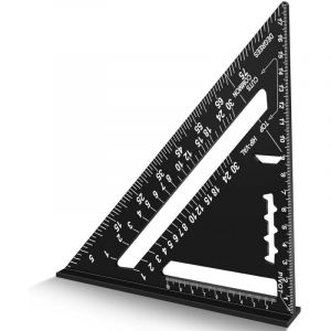 Equerre Menuisier,haute précision mesure outillage, Équerres de Charpentier,Aluminium Regle Multifonctionnels,Outils de Traçage pour charpentier,