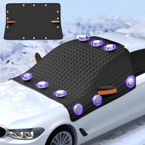 Couverture Pare-Brise Voiture, protection hivernale pliable, Bache Anti Givre Voiture, pare soleil voiture, Universelle Pour Anti Givre Neige Anti