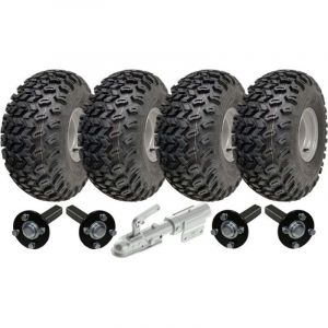 Kit de remorque - PARNELLS - 22x11.00-8 - 4 roues - Attelage pivotant - Pneus Wanda P334
