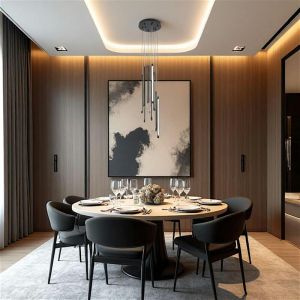 Pier Import - Suspension design LED &ndash; cascade de 9 lampes noires salem