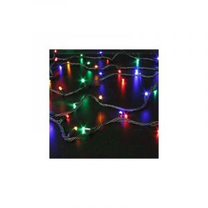 guirlande - 10 mètres - 100 led - multicolore - fixe - cable noir - festilight 50385-1-bm-z