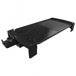Cecotec Gril électrique de Grill Tasty&Grill 3000 RockWater MixGrill. 2600 W, revêtement antiadhésif, surface mixte, thermostat réglable, lavable au