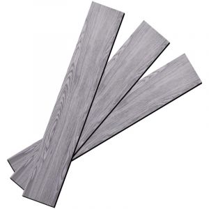 36 dalles sol vinyle autocollantes, facile &agrave; poser, 5m&sup2;, brun