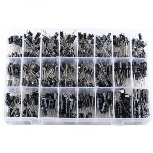 Kit de Condensateurs, 500pcs Condensateur Électrolytique 24 Valeurs Micro Condensateurs Radial en Aluminium 16V-50V 0.1uF〜1000uF pour l'Application