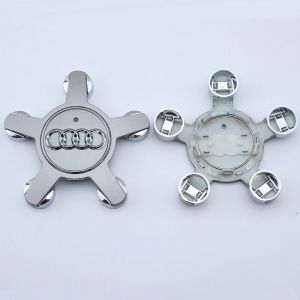 Enjoliveur 4f0601165 n logo roue pour Audi Enjoliveur 135 mm - gris, lot de 4