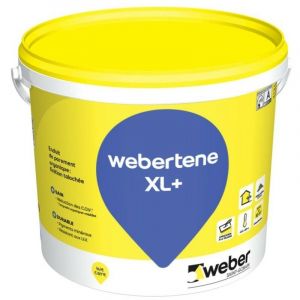 Weber Saint Gobain - Enduit de parement façades et murs intérieurs et extérieurs, 25kg, Pierre Claire, organique acrylosiloxane, webertene xl+, weber