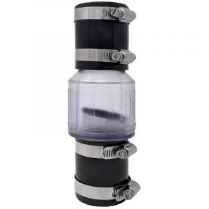 Clapet anti-retour silencieux pour eaux us&eacute;es, clapet anti-retour de 5 cm (2 pouces), d&eacute;flecteur &agrave; ressort, clapet anti-retour de 3,8 cm (1,5 pouce)