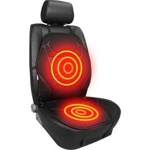 Siège chauffant auto - Coussin chauffant - Chauffage de siège auto - Noir/12V/1 pièce