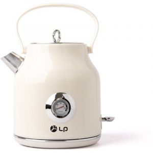 Nom - Bouilloire r&eacute;tro - Capacit&eacute; 1,7 litre - Acier inoxydable - Bouilloire &eacute;lectrique - Cr&egrave;me - Affichage de la temp&eacute;rature - Rotation &agrave; 360&deg;