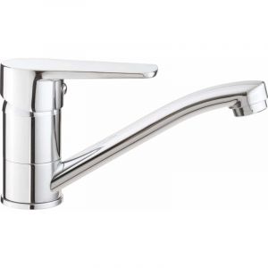 Mitigeur de lavabo à bec pivotant Tubo, chromé