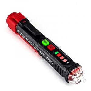 Détecteur de Tension sans Contact, Testeur de Tension avec Sensibilité Réglable, Testeur Électrique, Testeur de Fil de Phase sans Contact VT200