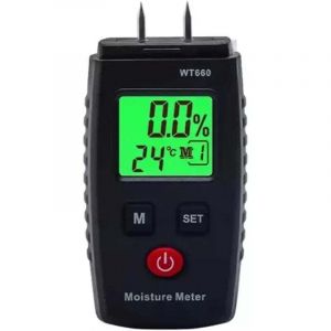 Humidim&egrave;Tre pour Bois, D&eacute;Tecteur D'Humidit&eacute; Num&eacute;Rique &agrave; Broche, D&eacute;Tecteur de Fuite D', Humidim&egrave;Tre Portable pour Bois de Construction, Murs,de