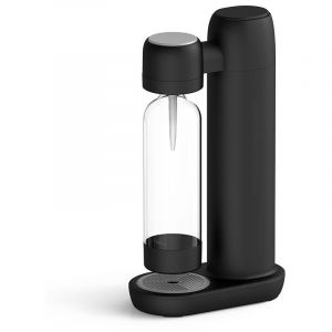 Machine &agrave; eau gazeuse avec pet bouteille 1L sans bpa noir, auto- d&eacute;charge de pression ouverture silencieuse, Machines &agrave; eau p&eacute;tillante et sodas,