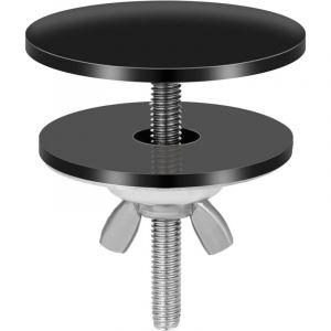Couvercle Trou Robinet Noir, Acier Inoxydable Couvercle Trou Robinet &Eacute;vier Cache Trou pour &Eacute;vier &Eacute;tanche Couvercle &Eacute;vier Cuisine Noir pour Bouchon de