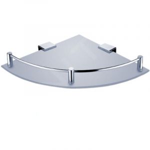 Nimco - Kibo - Tablette d'angle, verre d&eacute;poli/chrome Ki 14091RA-26