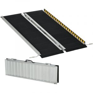 Rampe d'acc&egrave;s pour fauteuil roulant, 122 cm (L) x 73 cm (l), capacit&eacute; de charge de 272 kg, les escaliers, les trottoirs et les portes.