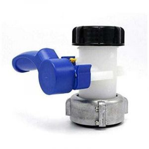 Sunflower - Vanne Papillon ND40 ibc Eau R&eacute;servoir avec &eacute;crou Flottant en Alliage Aluminium 62mm Remplacement S60x6 pour R&eacute;servoir Cuve 1000 litres