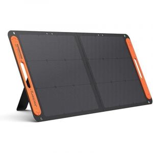 Jackery SolarSaga 100W Panneau Solaire Portable Bifacial pour Station Électrique Explorer 240V2/500/1000V2, Chargeur Solaire Pliable avec Sorties