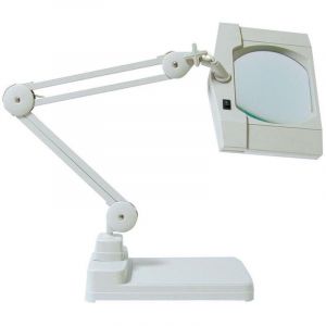 Lampe loupe lumineuse avec socle lourd - Lampe loupe