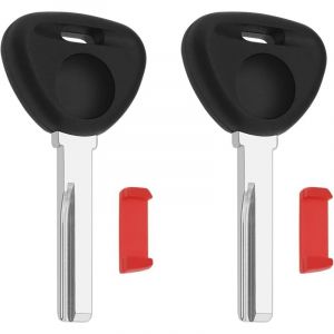 Jamais UTILIS&Eacute;]Lot de 2 coques de cl&eacute; de voiture vierges HU56 compatibles avec Volvo S40 V40 C70 Compatible avec Mitsubishi Carisma Colt