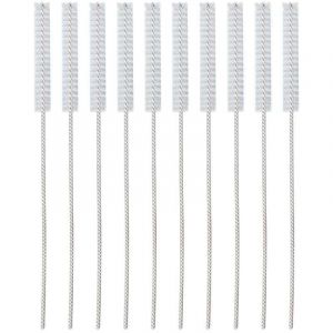 10 pièces 2.5mm aide auditive évent brosse professionnel Nylon cheveux aide auditive Tube outil de nettoyage accessoire Brosse de nettoyage