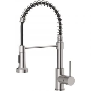 Tigrezy - Robinet de cuisine avec douchette extractible, style industriel, 1 poignée, 1 trou ou 3 trous, pour évier de camping-car, buanderie,