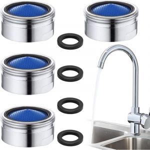 Lot de 4 a&eacute;rateurs M22 pour robinets,R&eacute;gulateur de jet,A&eacute;rateur Robinet Filtres,A&eacute;rateur &eacute;conome en Eau,Aerateur Robinet Economie Eau,A&eacute;rateur De