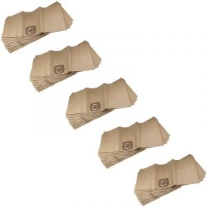 50x Sacs compatible avec Kärcher a 2500 - 2599, 2001, 2801, a 2600 - 2699, 3011 aspirateur - 33,1cm x 77,7cm beige - Vhbw