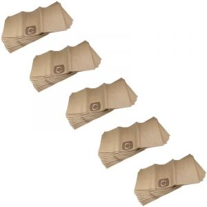 50x sacs compatible avec Simpa 30 l Container aspirateur - papier, 33,1cm x 77,7cm, beige - Vhbw