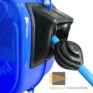Enrouleur de tuyau industriel Prevost 15 m - 10x14 mm drf 1015ES avec raccord de sécurité esi 07