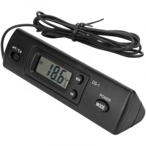 Jeffergarden - Horloge électronique multifonctionnelle de haute précision d'horloge numérique de température de voiture pour le véhicule
