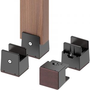 Rehausseurs de lit et de Meubles réglables avec Pince à vis, 4Pcs rehausseurs de lit réglables de 5 cm, Heavy Duty Tables de canapé Rehausseurs de