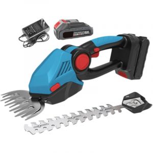 Taille-haie Sans Fil, Taille-haie &Eacute;lectrique 2 en 1, Cisaille &Agrave; Gazon, Coupe-buissons avec 2 Lames Commutables pour la Culture D'arbustes, de Jardin,