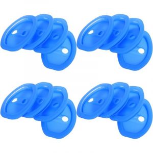 CCYKXA Lot de 16 Protections en Silicone pour Loquets de Porti&egrave;re de Voiture Cache-Serrure Bleu &Eacute;tanche R&eacute;sistant aux Temp&eacute;ratures Extr&ecirc;mes