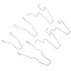Jeffergarden &ndash; Lot de 6 clips de fixation &agrave; ressort pour ampoules H1/H3/H4/H7 &ndash; Acier robuste &ndash; Remplacement des clips d'origine &ndash; Pour phare de