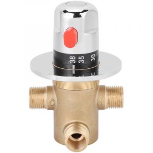 Jeffergarden - G1/2in 3 voies en laiton thermostatique mitigeur robinet température mélangeur vanne de contrôle maison salle de bain