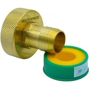 Raccord femelle S60x6 - embout cannel&eacute; 30mm en laiton