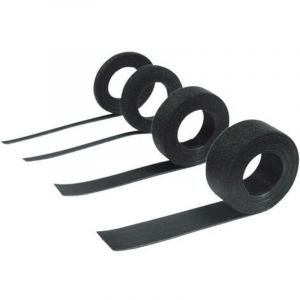 11-KE10002,5FRT Bande auto-agrippante pour grouper partie velours et partie agrippante (l x l) 2500 mm x 10 mm - Hebotec