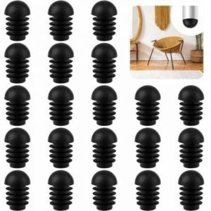 -Embout Pied de Chaise 50 Pcs Embouts Ronds Bouchon de Tuyau de Chaise Protection Pied de Chaise Embout Entrant Rond pour Pied de Chaise pour